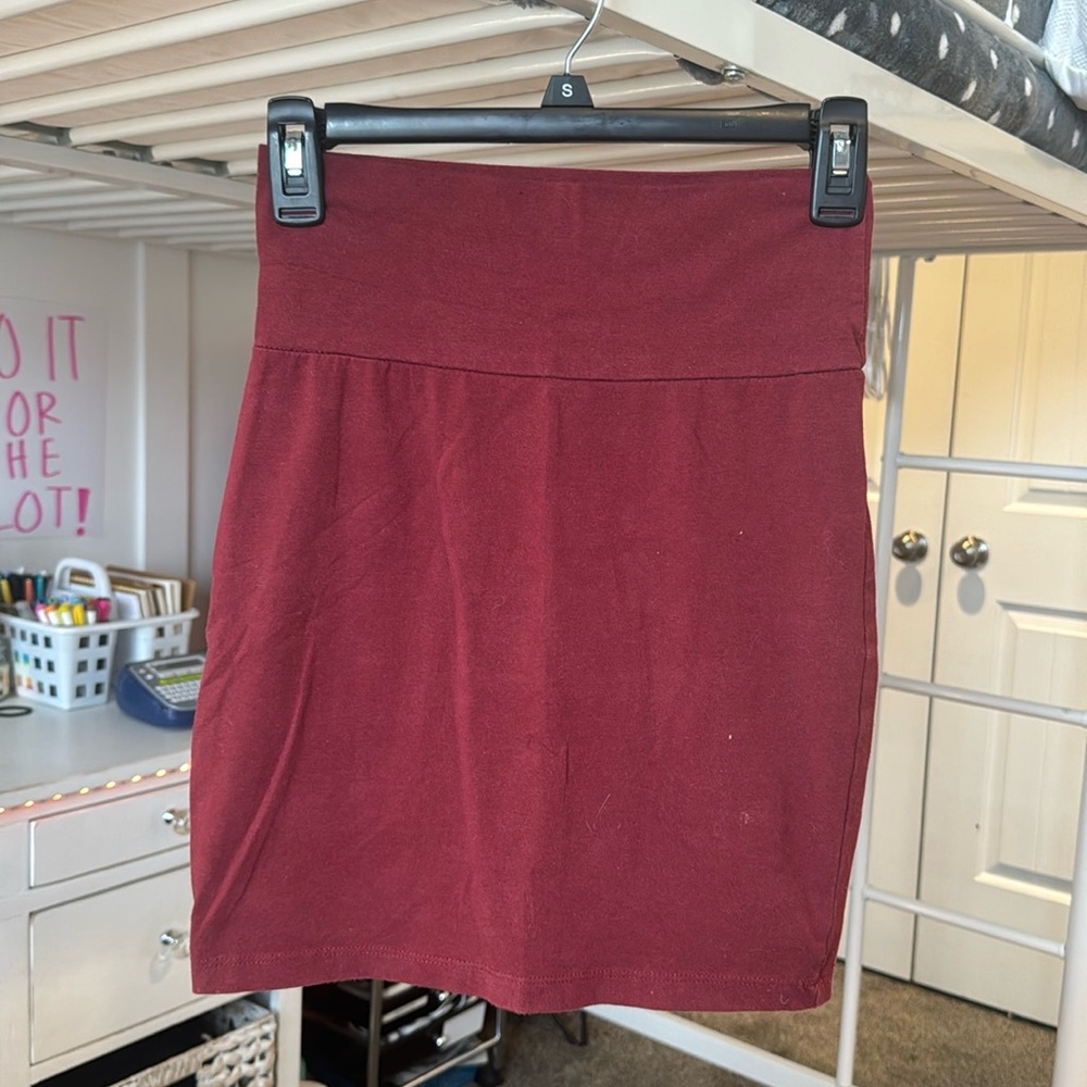 Red skirt